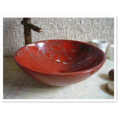 Natural red granite hand sink