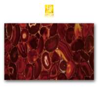 Wholesale Luxury interior Wall panel Natural Agate Stone Slab Red Agate Tables