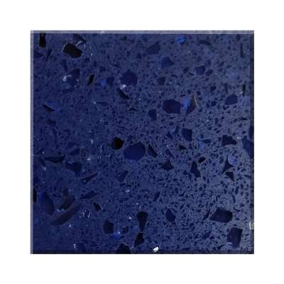 Artificial stone dark blue quartz slab