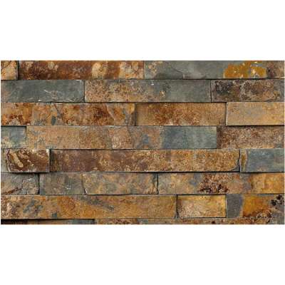 Rusty cheap flagstone used exterior wall slate