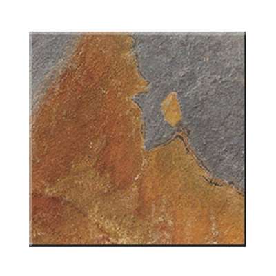 China rusty yellow slate roofing stone floor tile