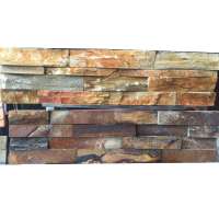 outdoor natural slate stone  rusty Cultured stone