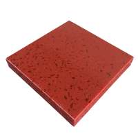 12mm-30mm Engineered Red Quartz Stone Floor Tiles