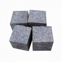 China G687 red granite small cube paving stones