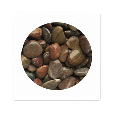 Cheap China outdoor Garden red pebble stone flooring