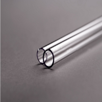 Heat-resistant fused quartz crystal pipes